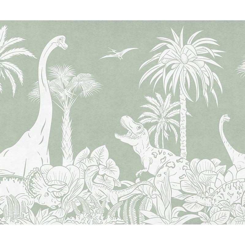 Mural infantil FDC Kikki Belle & Oliver Robins Monochrome Dino BR 4058 M