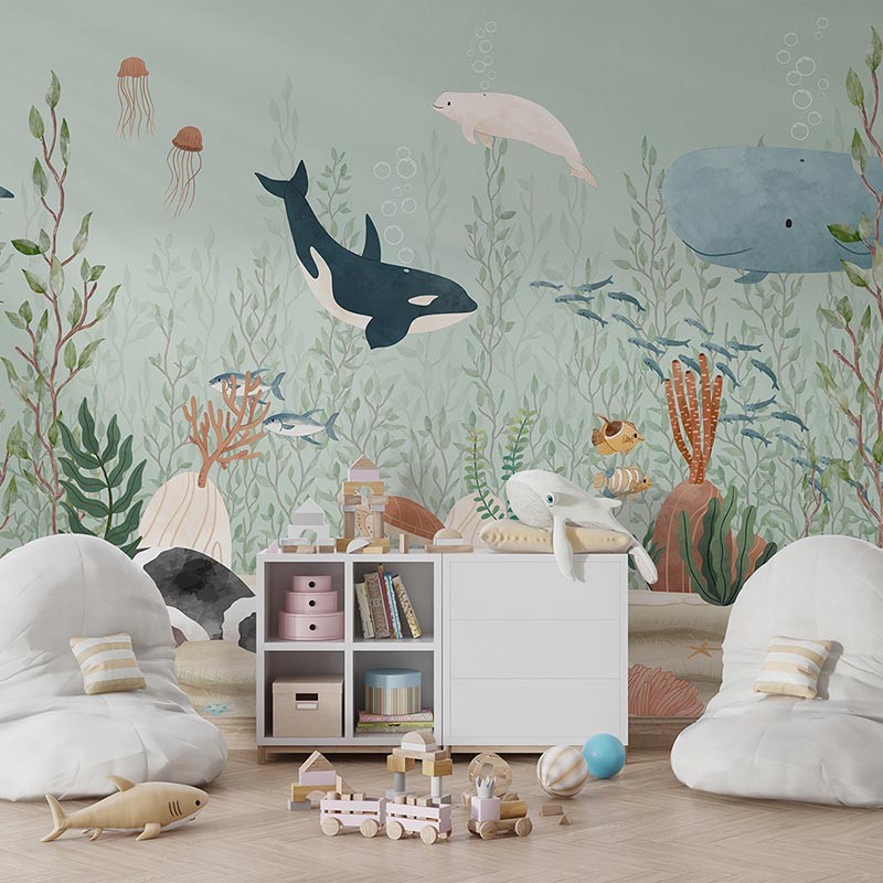 Mural infantil FDC Kikki Belle & Oliver Robins Kelp Forest BR 4054 M