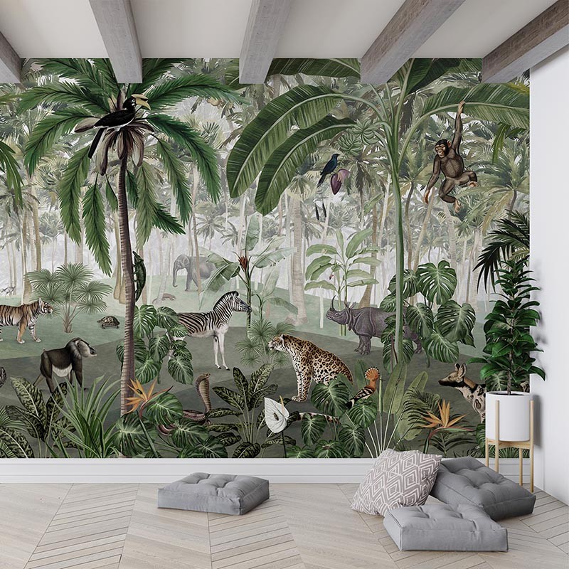 Mural infantil FDC Kikki Belle & Oliver Robins Jungle Lookbook BR 4053 M