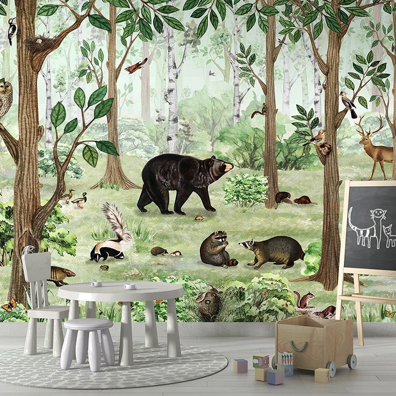 Mural infantil FDC Kikki Belle & Oliver Robins Forest Lookbook BR 4039 M