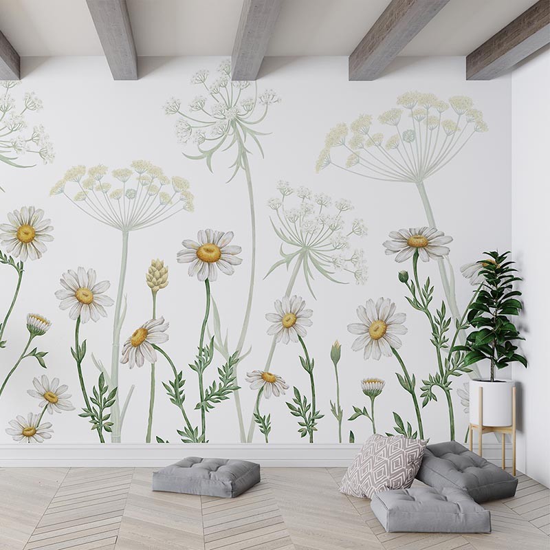 Mural infantil FDC Kikki Belle & Oliver Robins Field of Daisies BR 4032 M