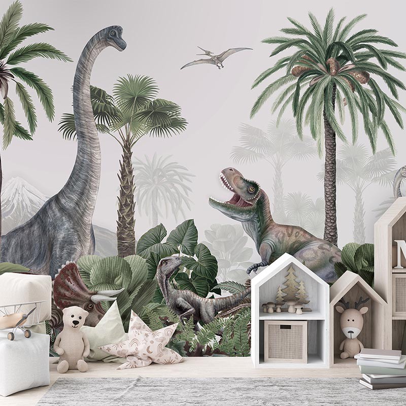 Mural infantil FDC Kikki Belle & Oliver Robins Dino Jive BR 4025 M