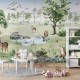 Mural infantil FDC Kikki Belle & Oliver Robins Deer Forest BR 4021 M