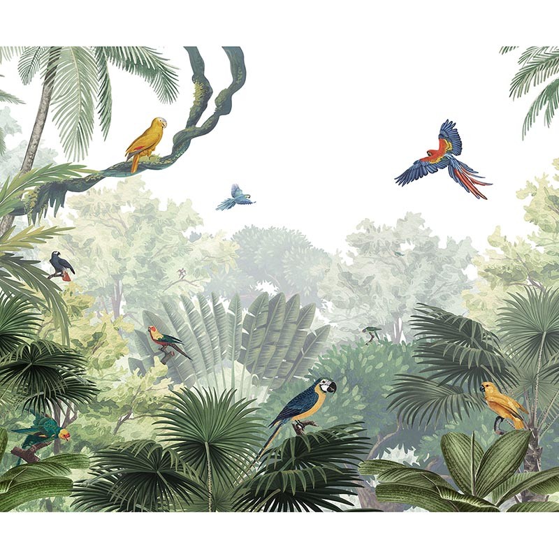 Mural infantil FDC Kikki Belle & Oliver Robins Canopy Jungle BR 4016 M