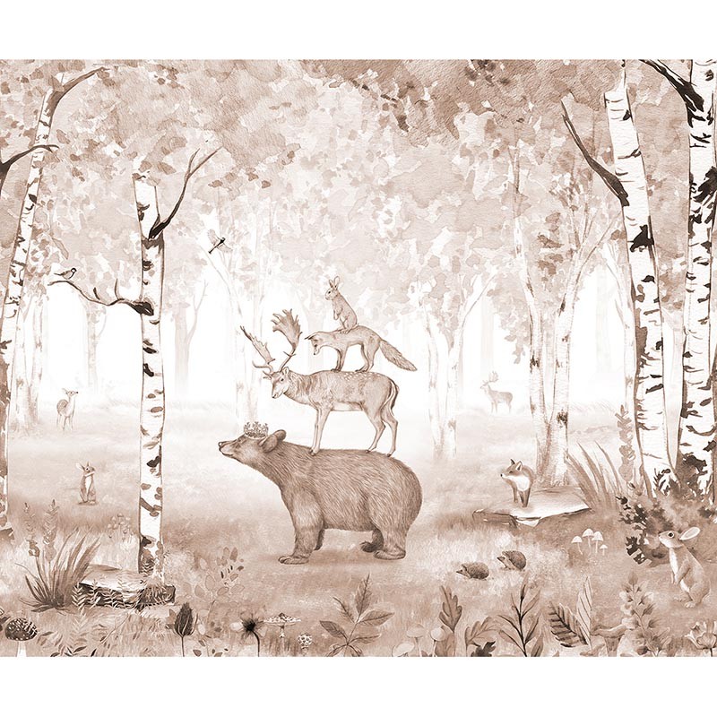 Mural infantil FDC Kikki Belle & Oliver Robins Bear King BR 4009 M