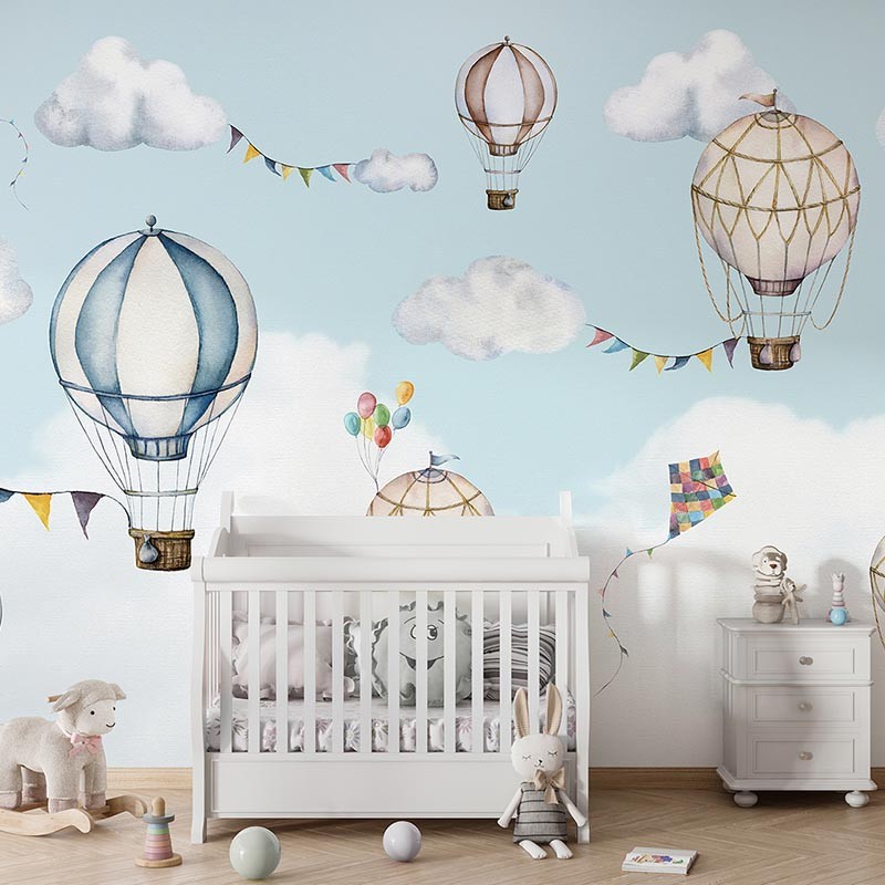 Mural infantil FDC Kikki Belle & Oliver Robins Balloon Bonanza BR 4007 M
