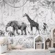 Mural infantil FDC Kikki Belle & Oliver Robins Animal Parade BR 4004 M