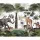 Mural infantil FDC Kikki Belle & Oliver Robins Animal Kingdom BR 4002 M