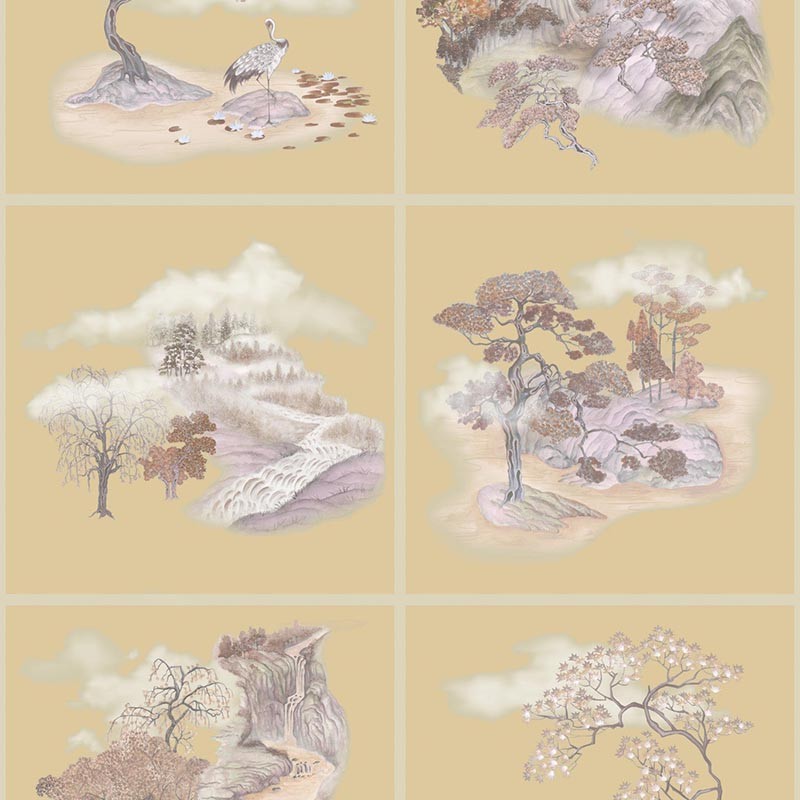 Papel pintado Cole & Son Shinrin Yoku Tile Toile 126-10038