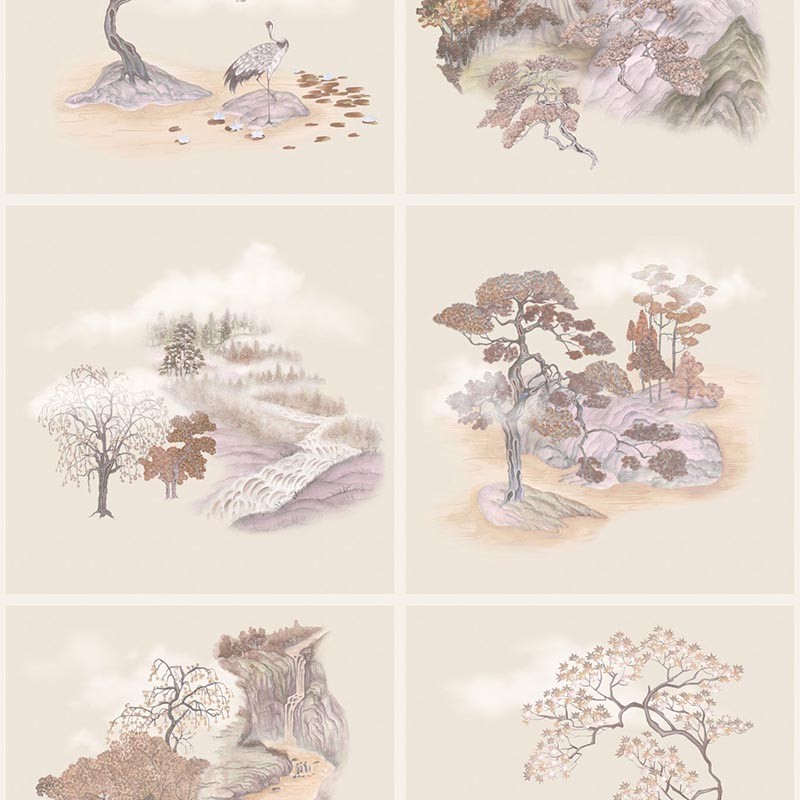 Papel pintado Cole & Son Shinrin Yoku Tile Toile 126-10037