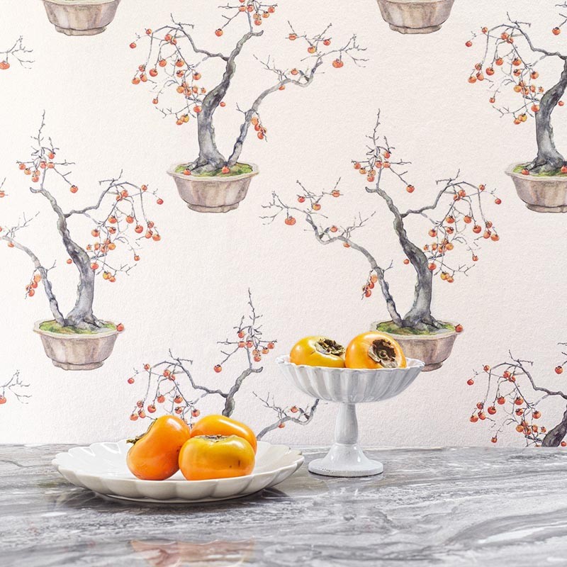 Papel pintado Cole & Son Shinrin Yoku Kaki Persimmon 126-2003
