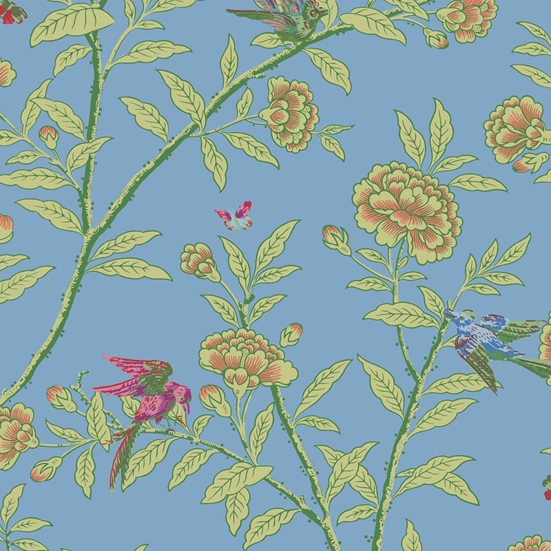 Papel pintado Cole & Son Classics Collection Roseberry and Birds 127-4022