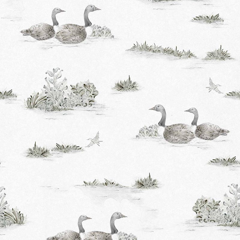 Papel Coordonné Ybarra & Serret Cotswolds Mallard-Duck Silver YSP0538