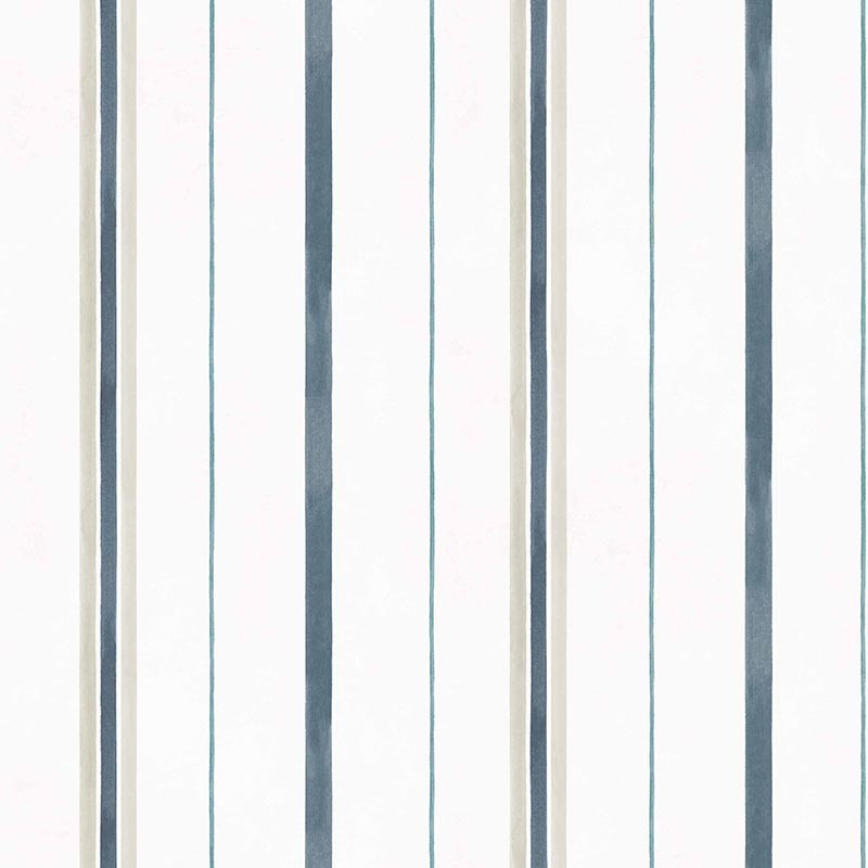 Papel Coordonné Ybarra & Serret Cotswolds Rolling-Stripes Aqua YSP0529