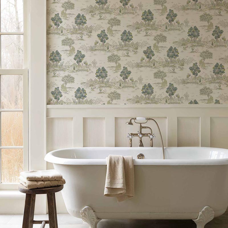Papel Coordonné Ybarra & Serret Cotswolds Royal-Oak Mint YSP0511