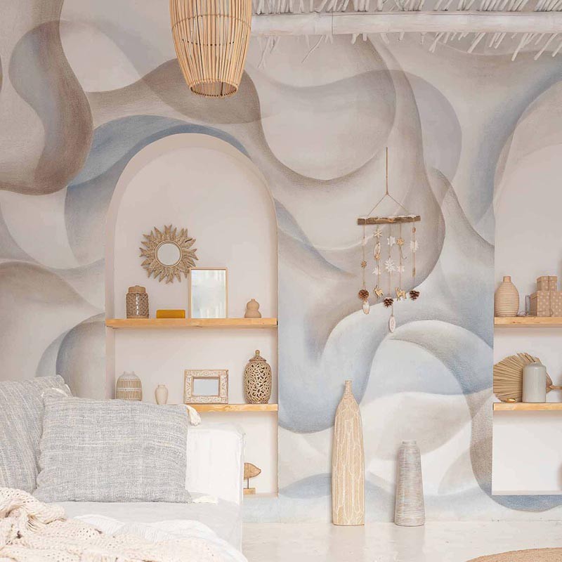 Mural Coordonne Central Saint Martins Rest Time My Cave Blue A00935