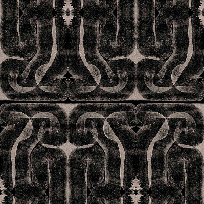 Papel pintado Coordonné Rest Time Infinity Strokes Black A00921_N