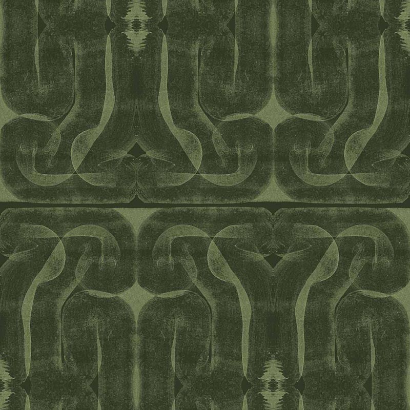 Papel pintado Coordonné Rest Time Infinity Strokes Green A00918_V