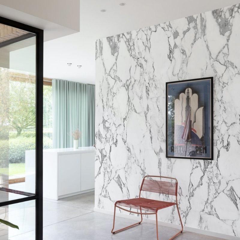 Mural Saint Honoré One Roll One Motif 2 Black & White Marble 1861-A52501