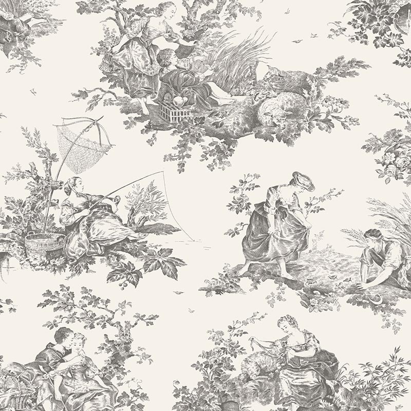 Papel Casadeco Les Belles Toiles de Jouy 2 Scène d'Été BTJD87919612