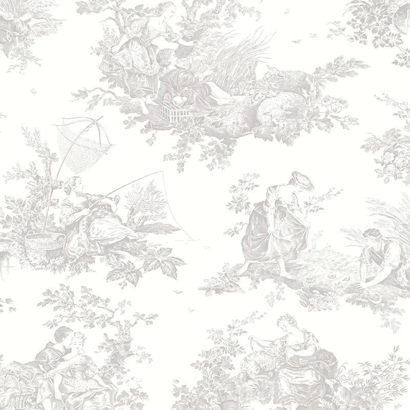 Papel Casadeco Les Belles Toiles de Jouy 2 Scène d'Été  BTJD87919103