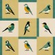 Papel Coordonné Coco Dávez Colortherapills Like a Bird Kumquat C00136_V