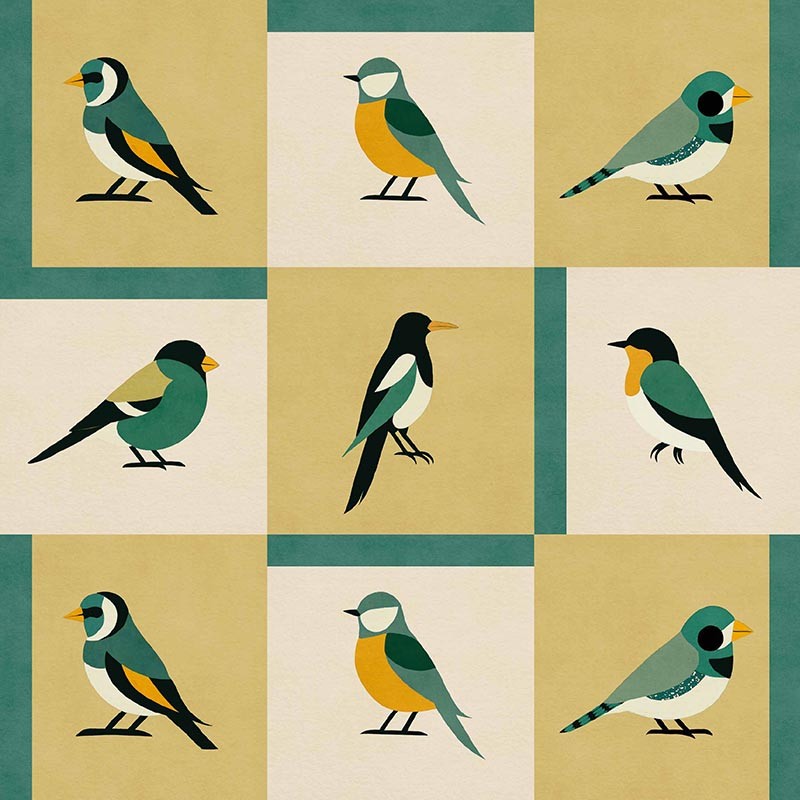 Papel Coordonné Coco Dávez Colortherapills Like a Bird Kumquat C00136_N