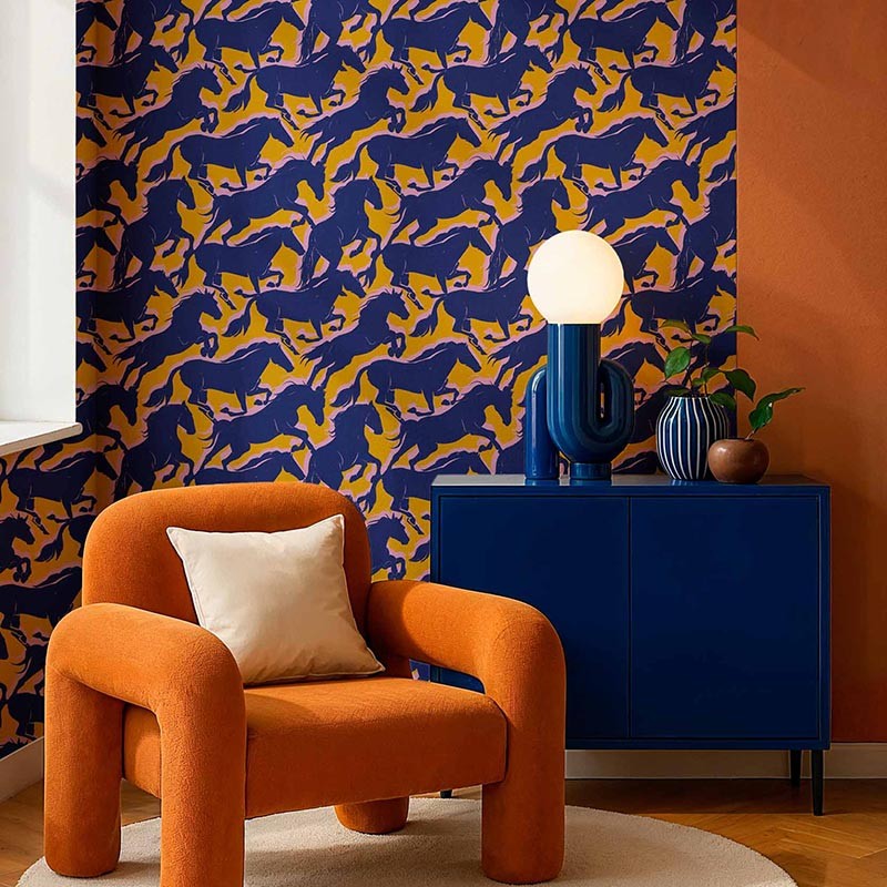Papel Coordonné Coco Dávez Colortherapills Galope Golden C00107_N