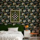 Papel Coordonné Coco Dávez Colortherapills Picnic Noir C00106_N