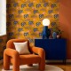 Papel Coordonné Coco Dávez Colortherapills Picnic Golden C00103_V