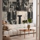 Mural Living Walls CosmoLiving by Cosmopolitan Newspaper 79144-4