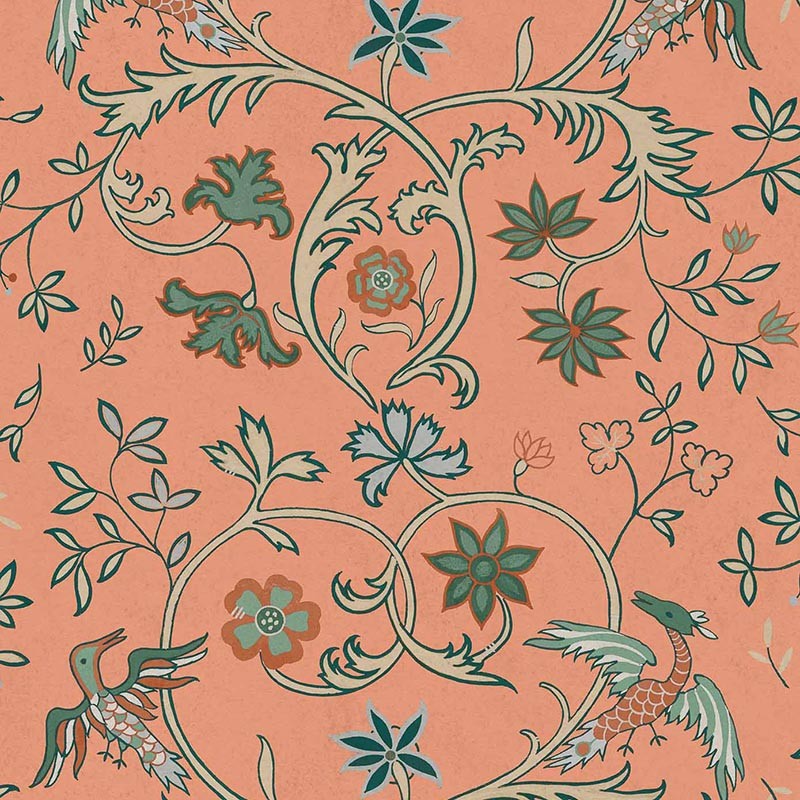 Papel pintado Coordonne Damaskus Antwerp Peach D00146_V