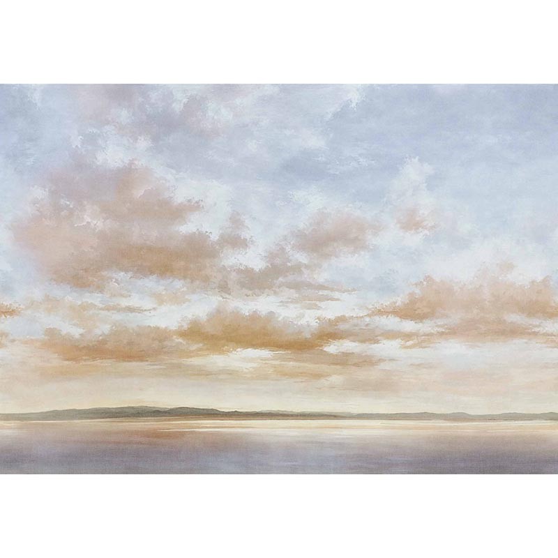 Mural Coordonne Damaskus Cumulus Clouds Peach D00158_N