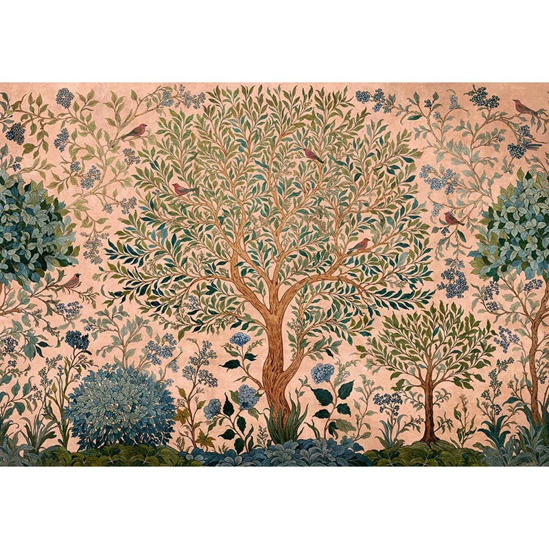 Mural Coordonne Damaskus Varanasi Tree peach D00152_N