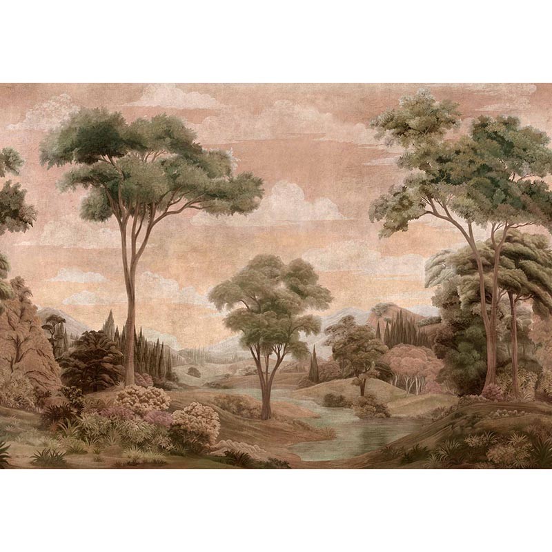Mural Coordonne Damaskus Silk Route Peach D00148_N