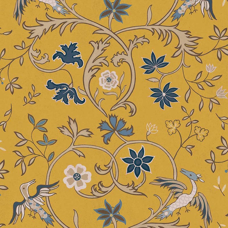 Papel pintado Coordonne Damaskus Antwerp Mustard D00143_N