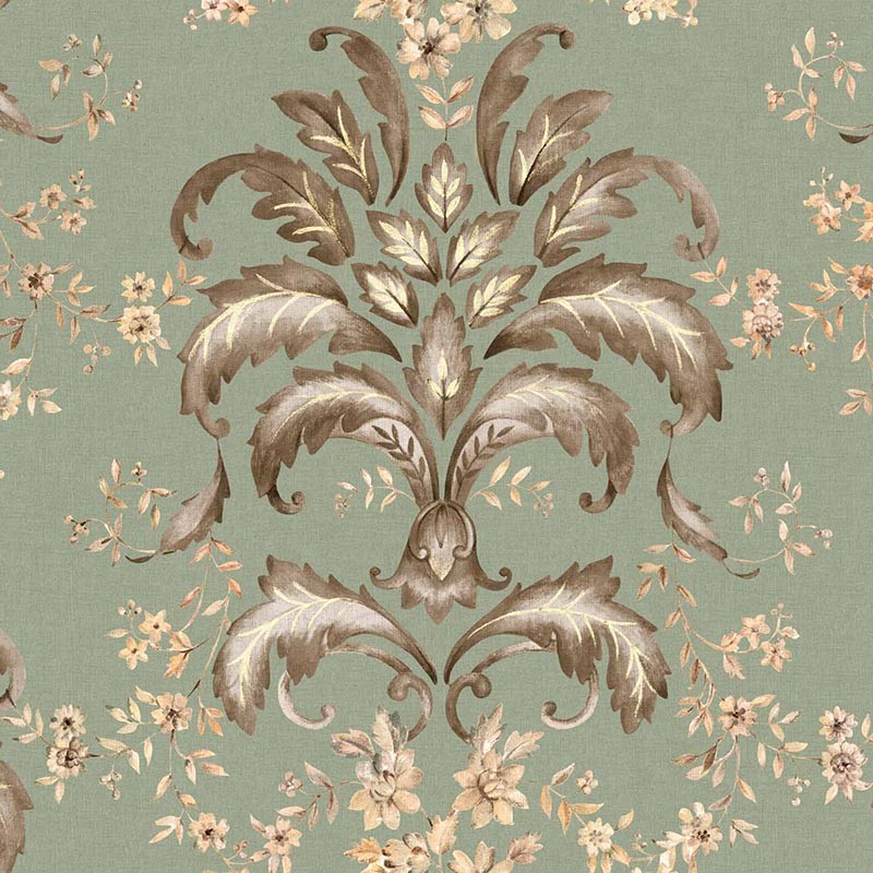 Papel pintado Coordonne Damaskus French Damask Sage D00136_V