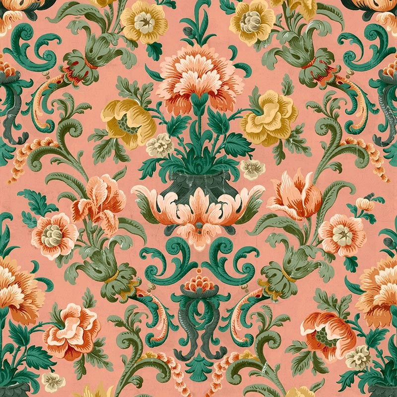 Papel pintado Coordonne Damaskus Aranjuez Damask Peach D00130_V