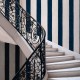 Papel pintado Coordonne Damaskus Florentine Stripe Ultramar D00119_V