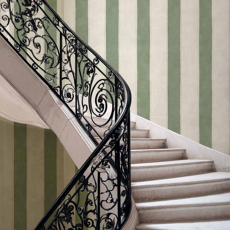 Papel pintado Coordonne Damaskus Florentine Stripe Sage D00113_N