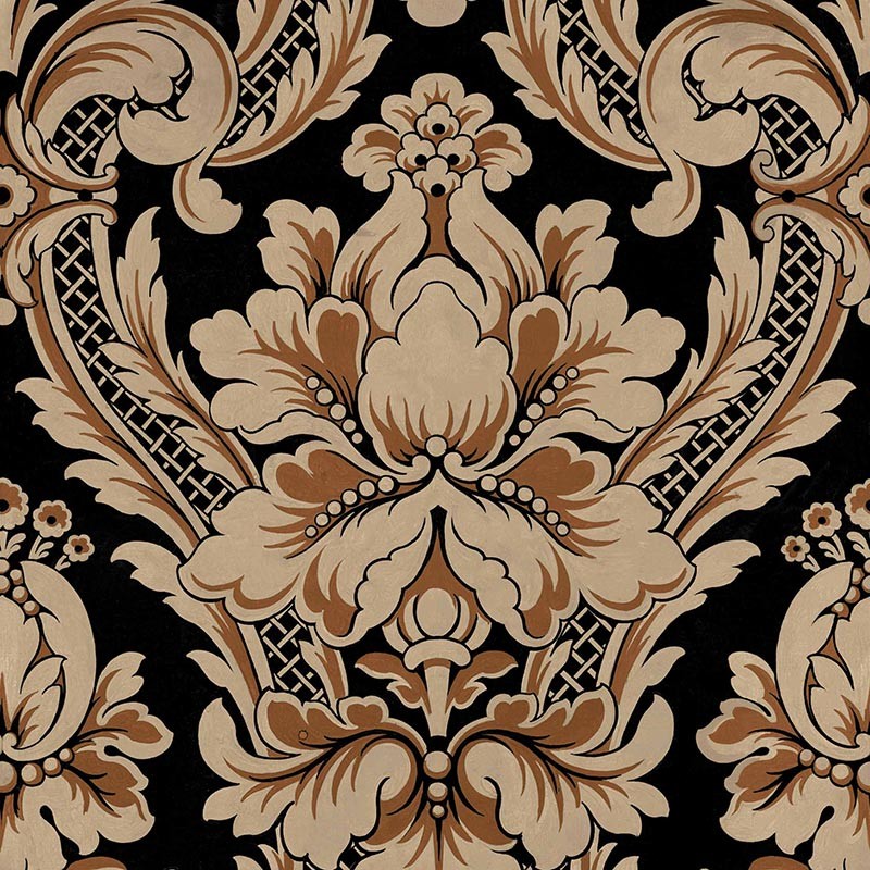 Papel pintado Coordonne Damaskus Venetian Damask Onyx D00111_V