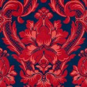 Damaskus Venetian Damask Vermillion D00110_V Papel  Coordonné