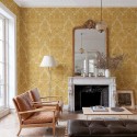 Damaskus Venetian Damask Mustard D00106_N Papel  Coordonné