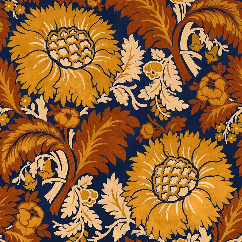 Papel pintado Coordonne Damaskus Chinese Damask Mustard D00105_V