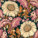 Damaskus Chinese Damask Coral D00103_V Papel  Coordonné