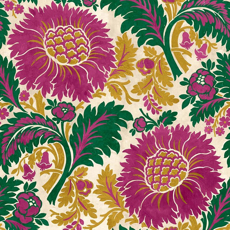 Papel pintado Coordonne Damaskus Chinese Damask Emerald D00102_N