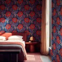 Damaskus Chinese Damask Vermillion D00100_N Papel  Coordonné