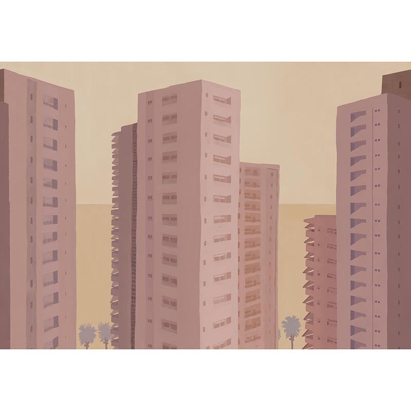 Mural Tres Tintas Solera Benidorm Pink M5202-3_N
