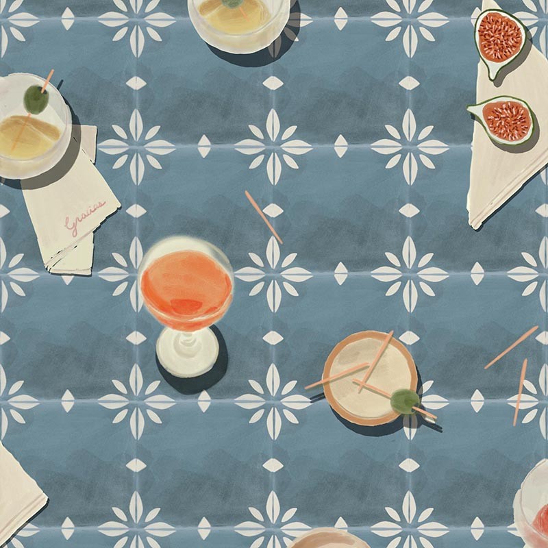 Papel pintado Tres Tintas Solera Vermut Blue SO5202-5_V