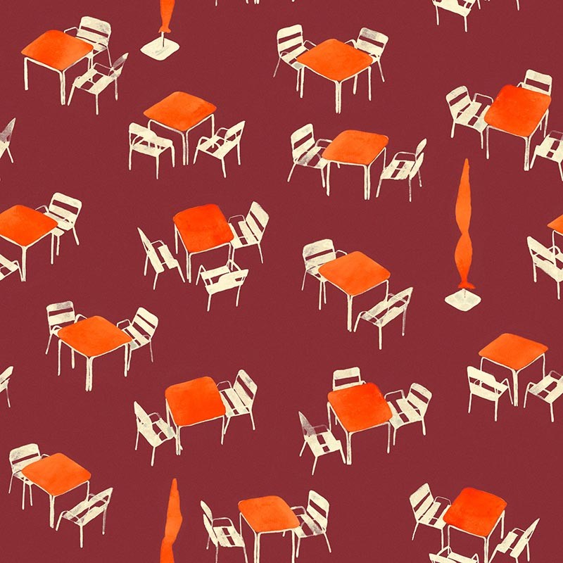 Papel pintado Tres Tintas Solera Terraceo Garnet SO5201-4_V 